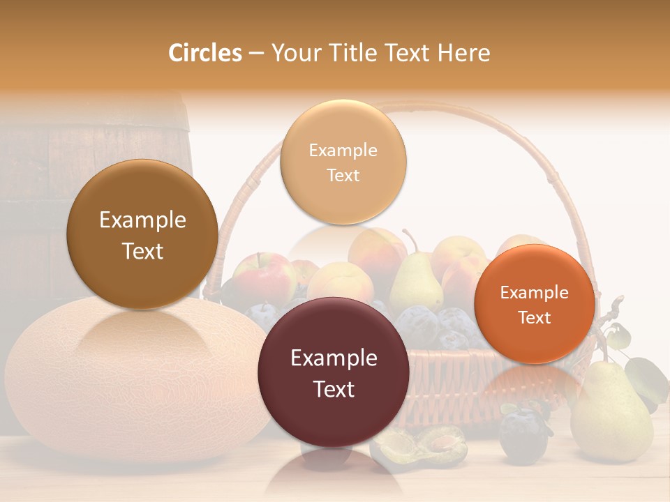 Peaches Fruits Vegetables PowerPoint Template