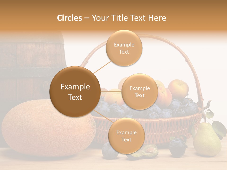 Peaches Fruits Vegetables PowerPoint Template