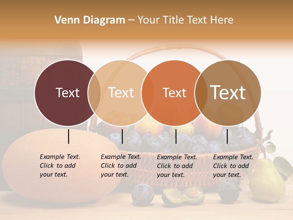 Peaches Fruits Vegetables PowerPoint Template