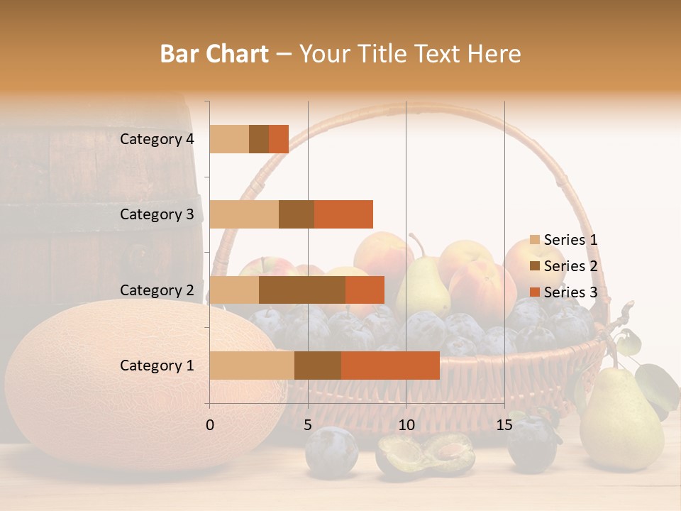 Peaches Fruits Vegetables PowerPoint Template