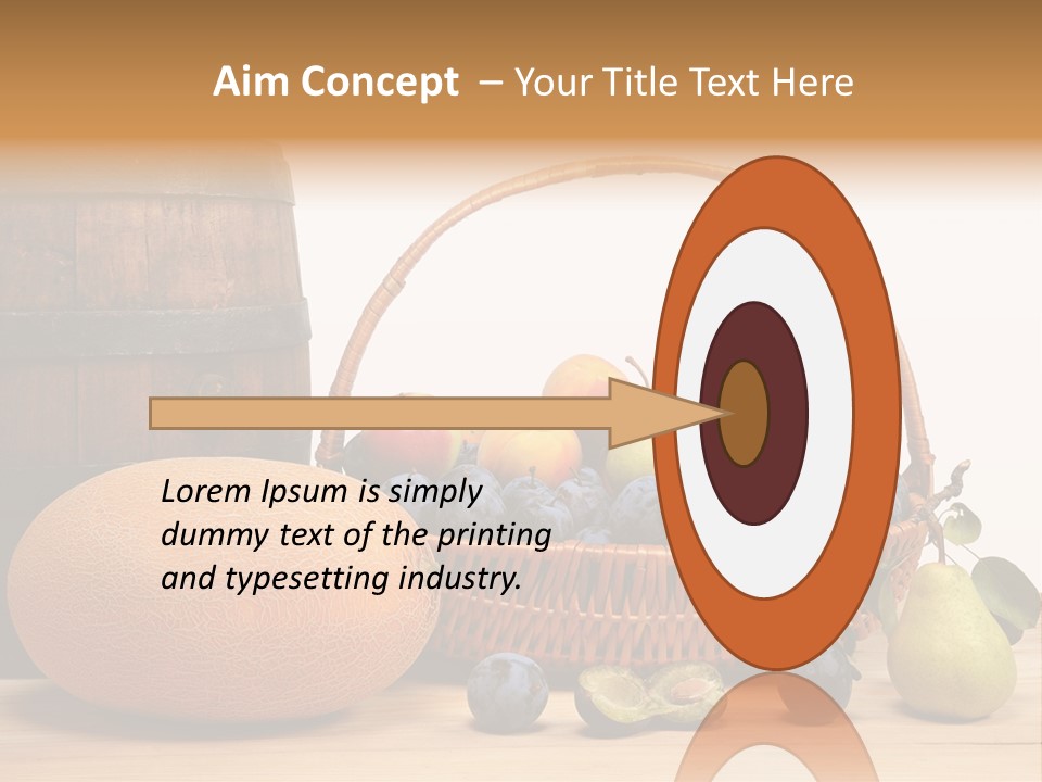 Peaches Fruits Vegetables PowerPoint Template