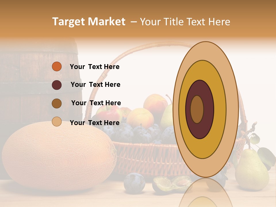 Peaches Fruits Vegetables PowerPoint Template