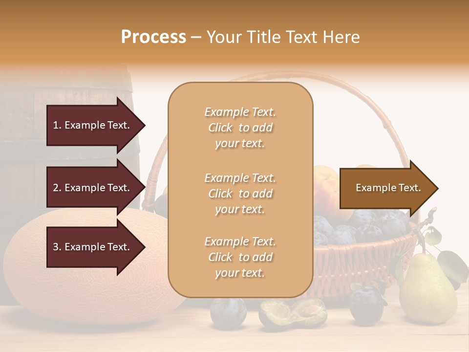 Peaches Fruits Vegetables PowerPoint Template
