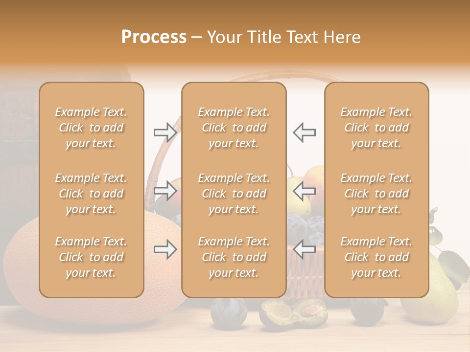 Peaches Fruits Vegetables PowerPoint Template