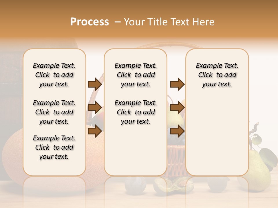 Peaches Fruits Vegetables PowerPoint Template