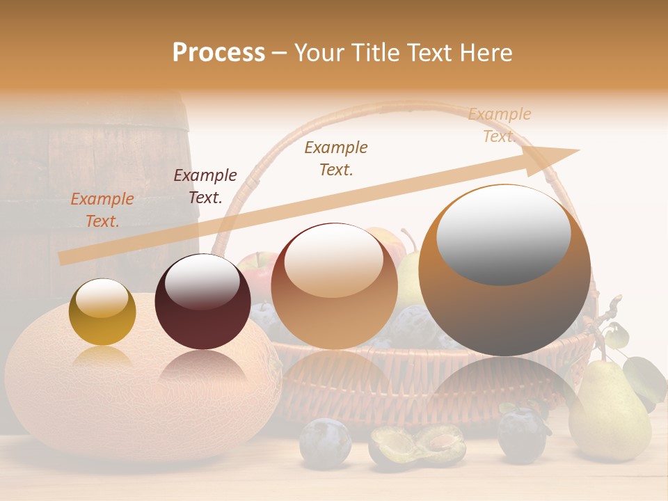 Peaches Fruits Vegetables PowerPoint Template