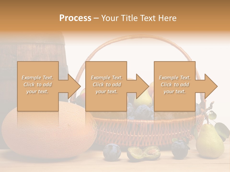 Peaches Fruits Vegetables PowerPoint Template