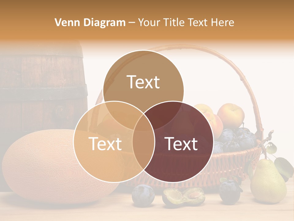 Peaches Fruits Vegetables PowerPoint Template