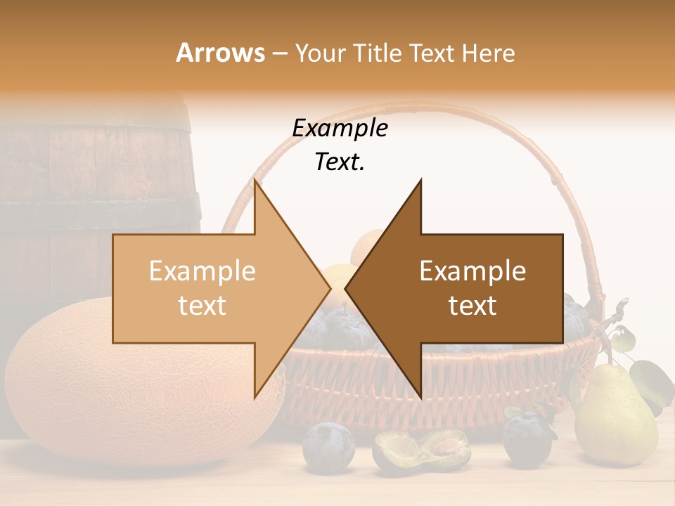 Peaches Fruits Vegetables PowerPoint Template