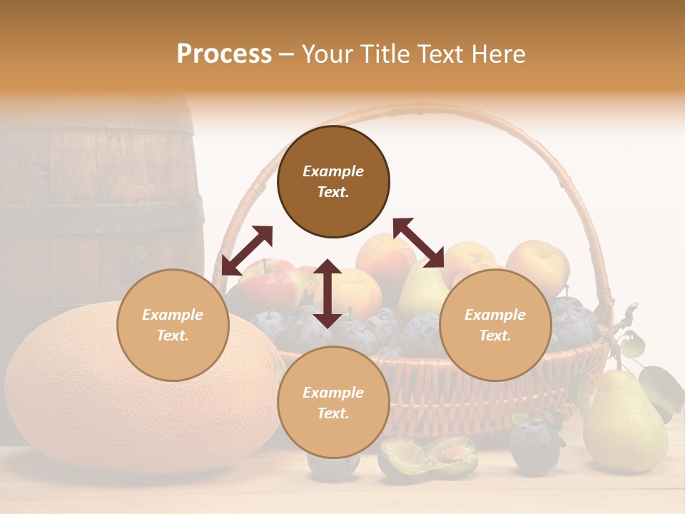 Peaches Fruits Vegetables PowerPoint Template
