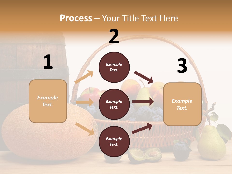 Peaches Fruits Vegetables PowerPoint Template