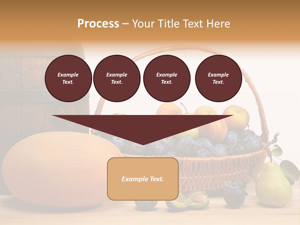 Peaches Fruits Vegetables PowerPoint Template