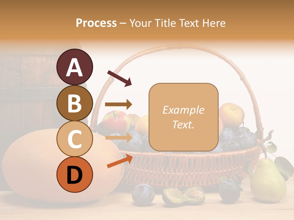 Peaches Fruits Vegetables PowerPoint Template