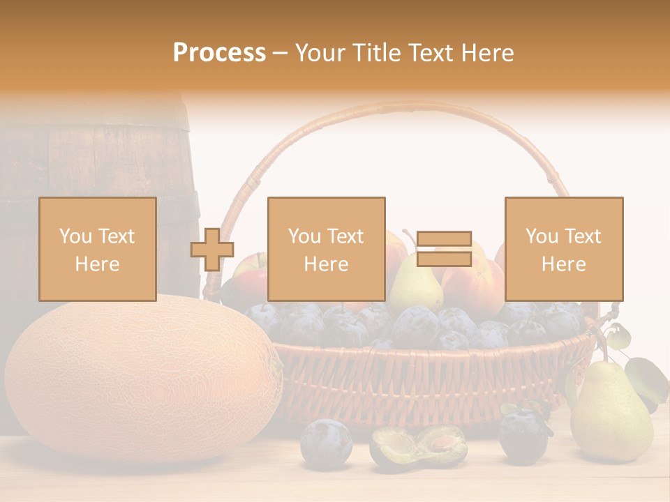 Peaches Fruits Vegetables PowerPoint Template