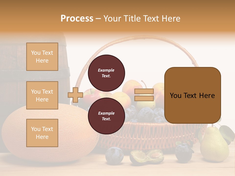 Peaches Fruits Vegetables PowerPoint Template