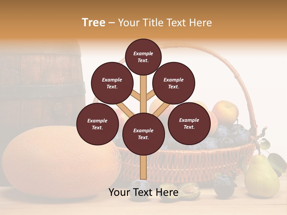 Peaches Fruits Vegetables PowerPoint Template