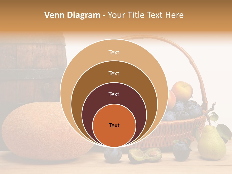 Peaches Fruits Vegetables PowerPoint Template