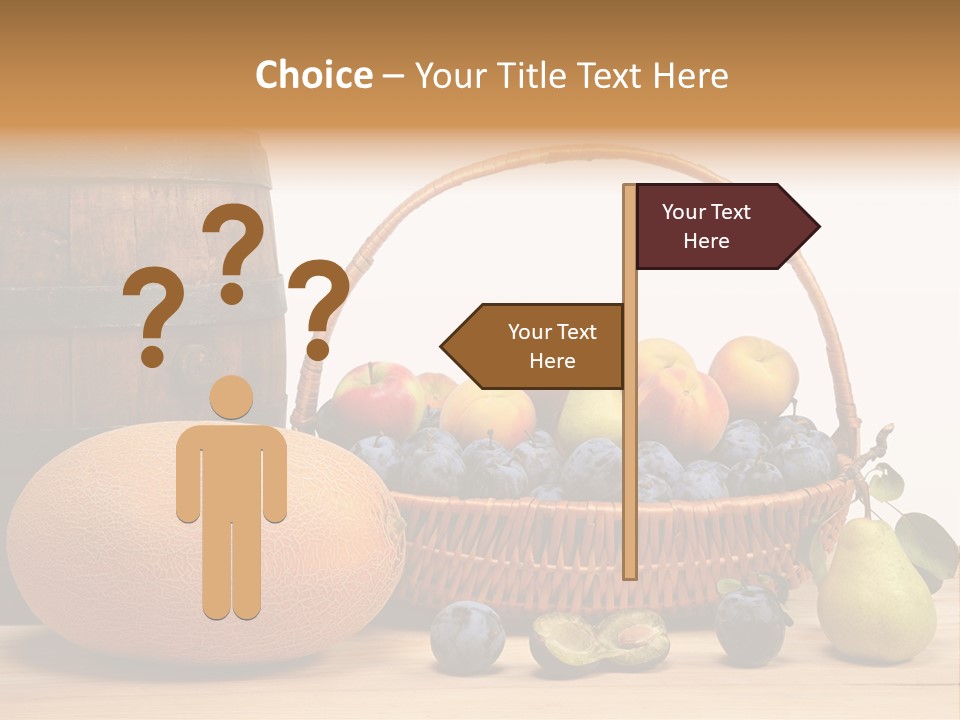 Peaches Fruits Vegetables PowerPoint Template