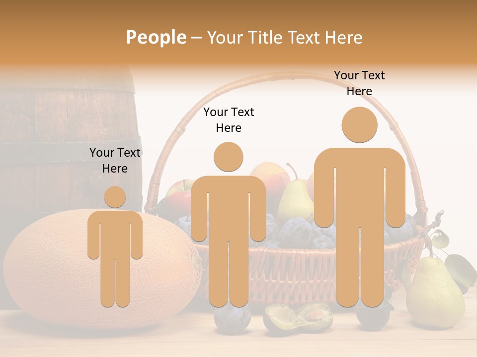 Peaches Fruits Vegetables PowerPoint Template