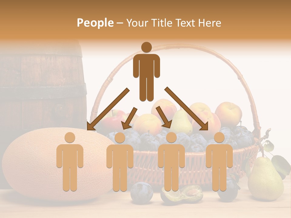 Peaches Fruits Vegetables PowerPoint Template