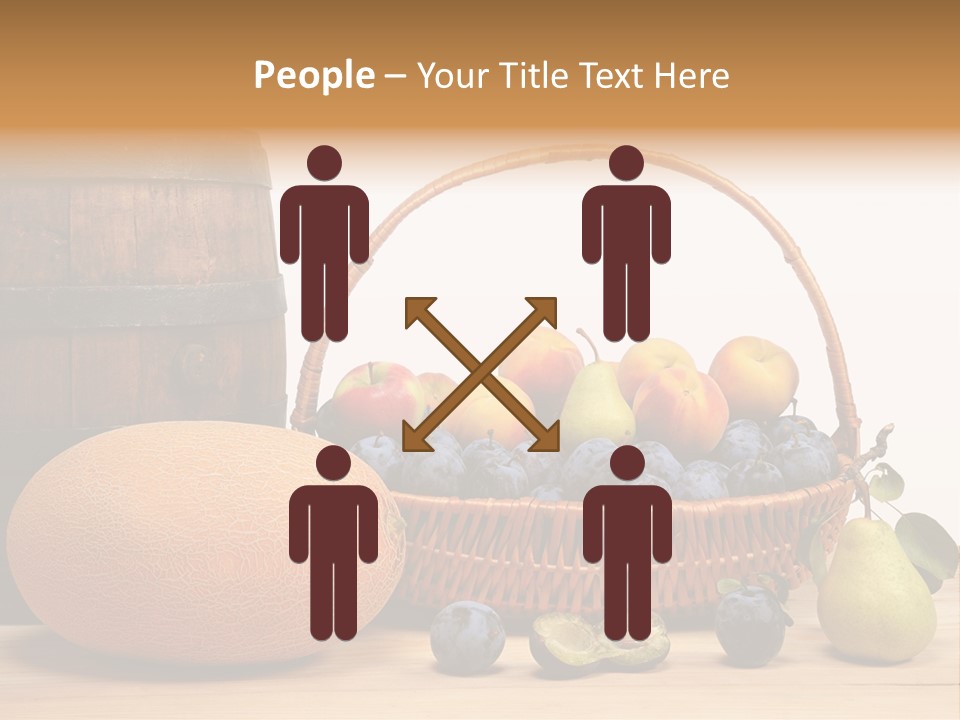 Peaches Fruits Vegetables PowerPoint Template