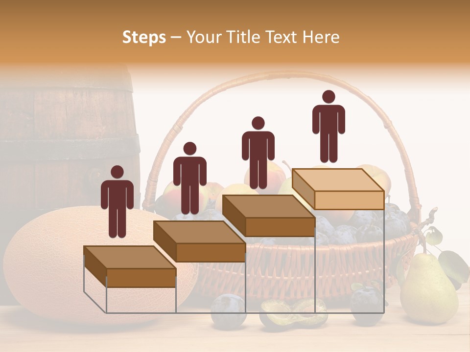 Peaches Fruits Vegetables PowerPoint Template