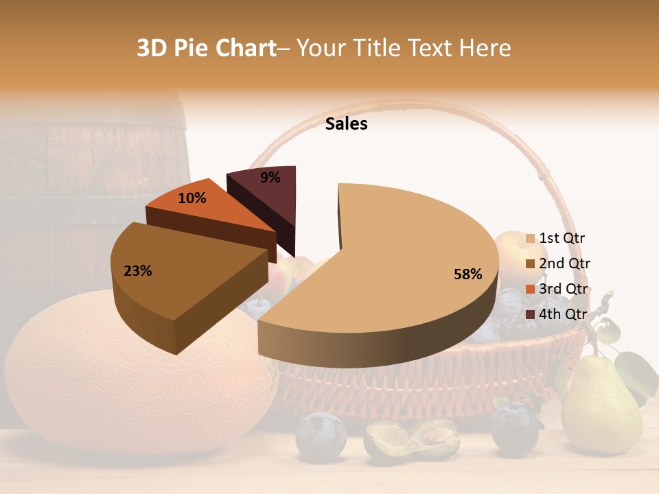Peaches Fruits Vegetables PowerPoint Template