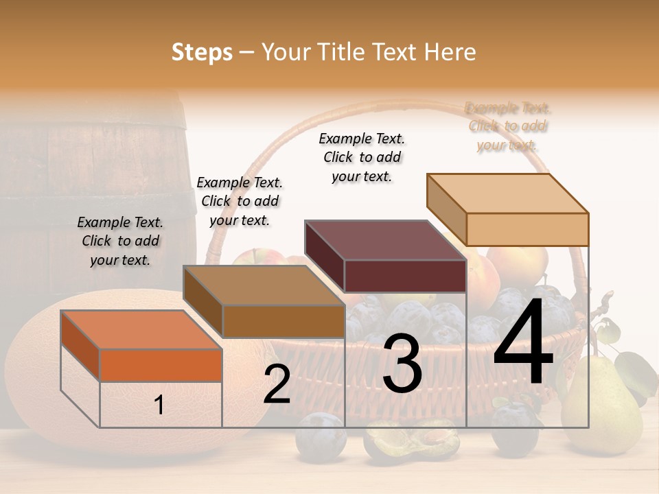 Peaches Fruits Vegetables PowerPoint Template