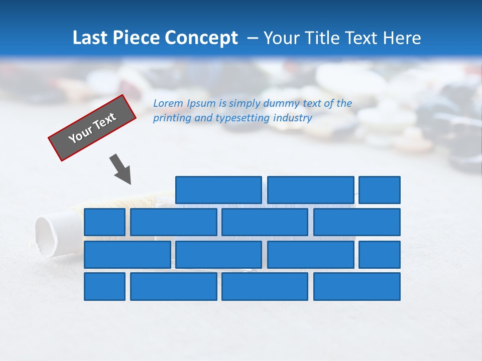 Clothes Blue Sewing PowerPoint Template