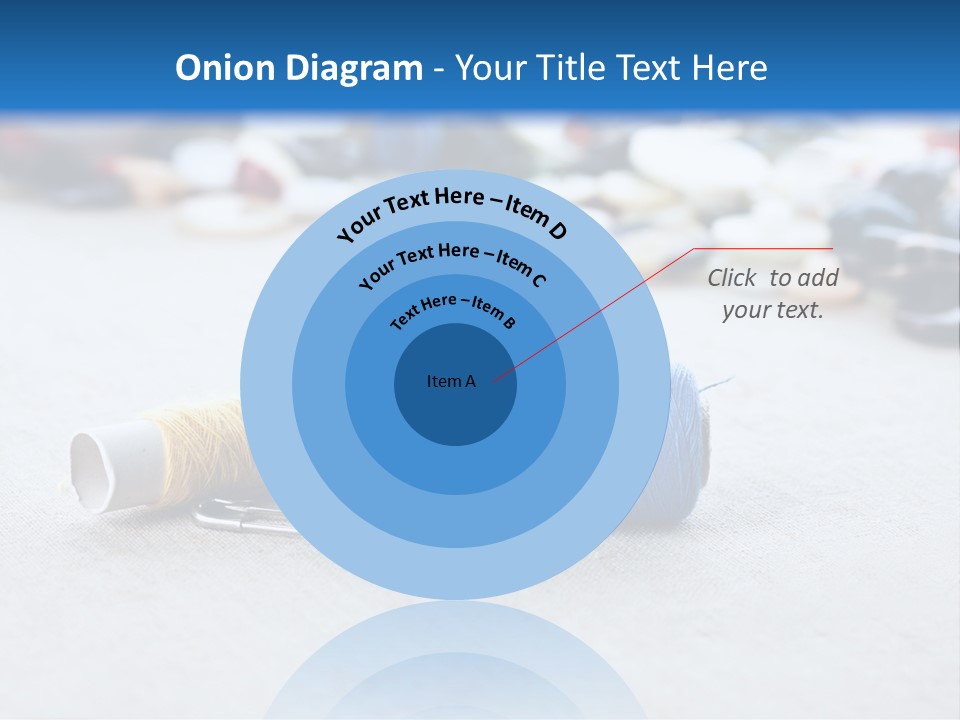 Clothes Blue Sewing PowerPoint Template