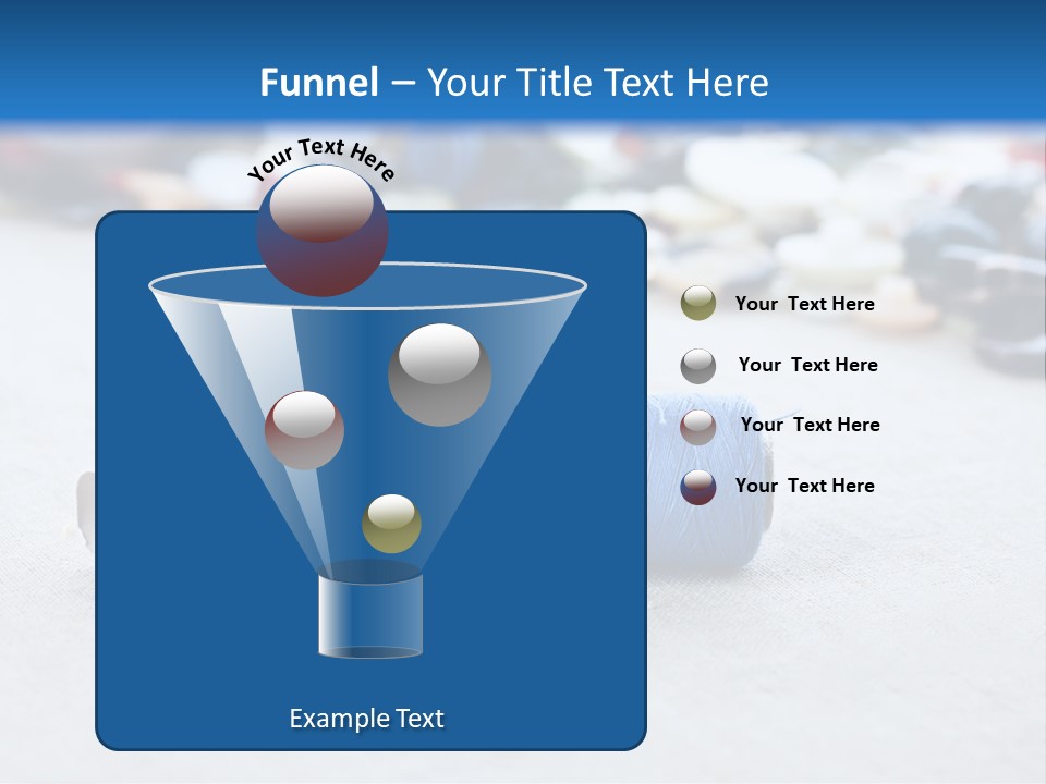 Clothes Blue Sewing PowerPoint Template