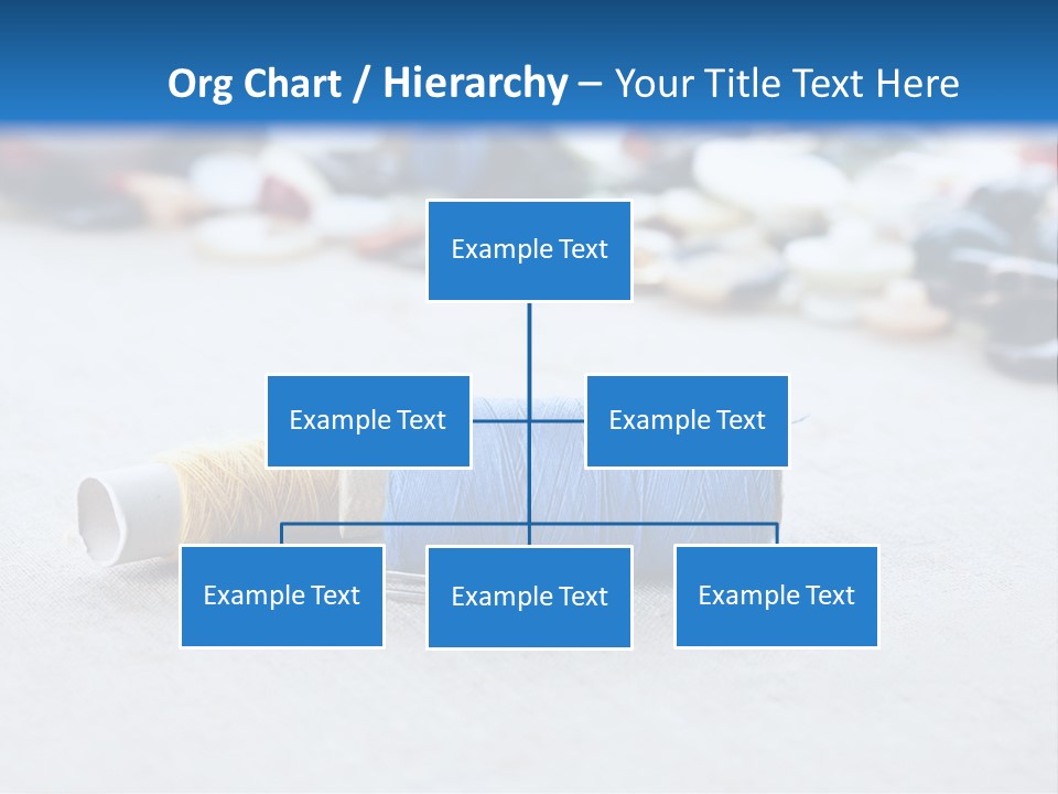 Clothes Blue Sewing PowerPoint Template