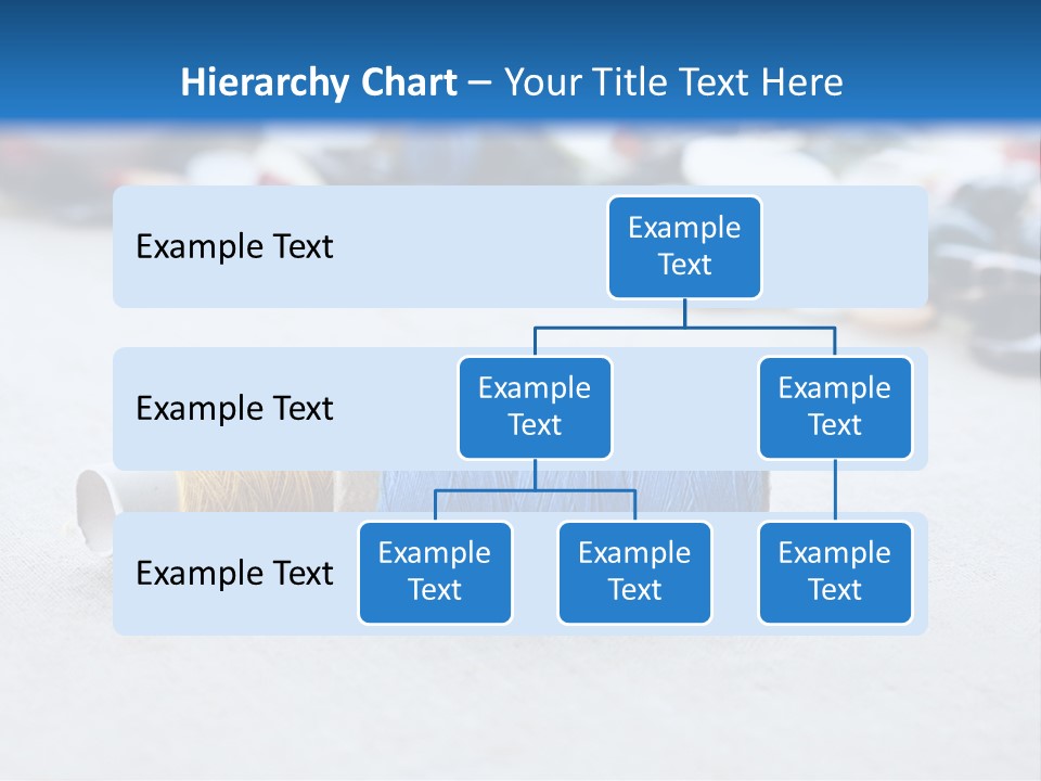 Clothes Blue Sewing PowerPoint Template