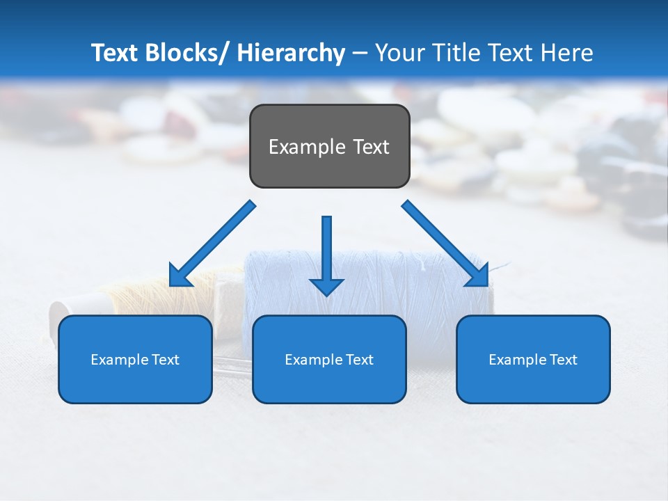 Clothes Blue Sewing PowerPoint Template