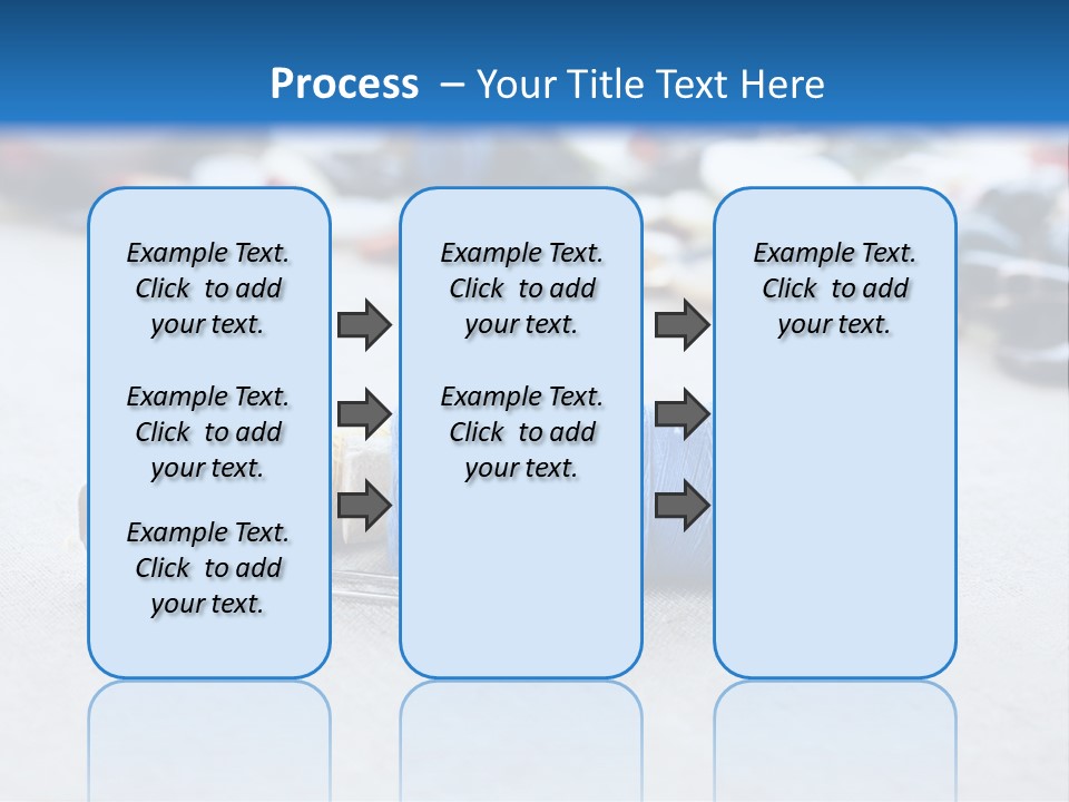 Clothes Blue Sewing PowerPoint Template