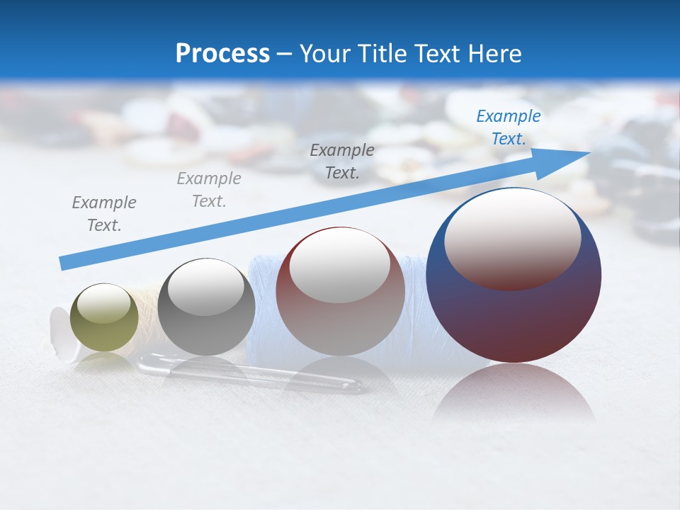 Clothes Blue Sewing PowerPoint Template