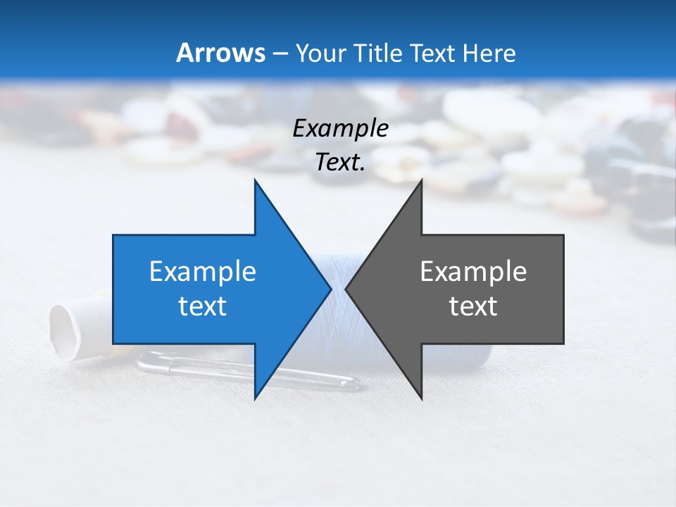 Clothes Blue Sewing PowerPoint Template