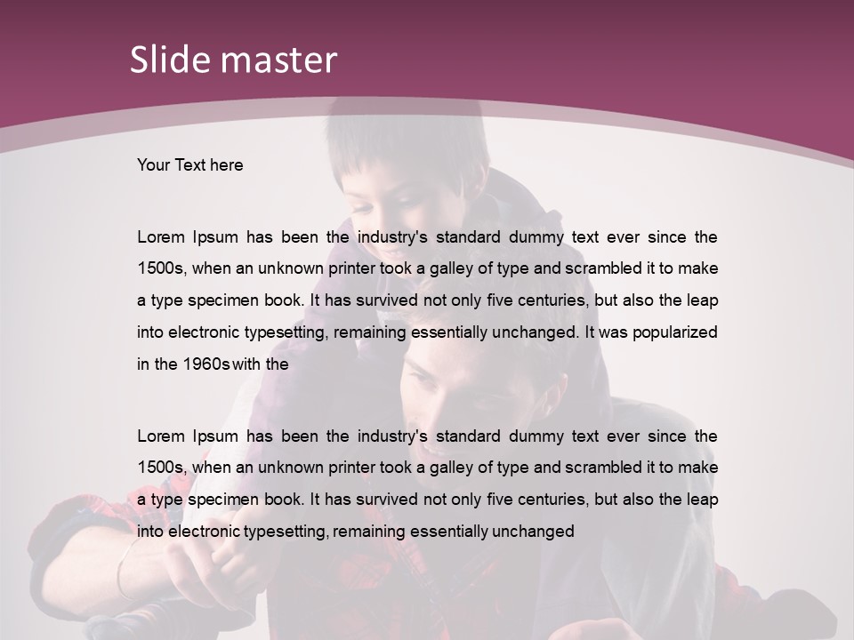 Happiness Dad Love PowerPoint Template