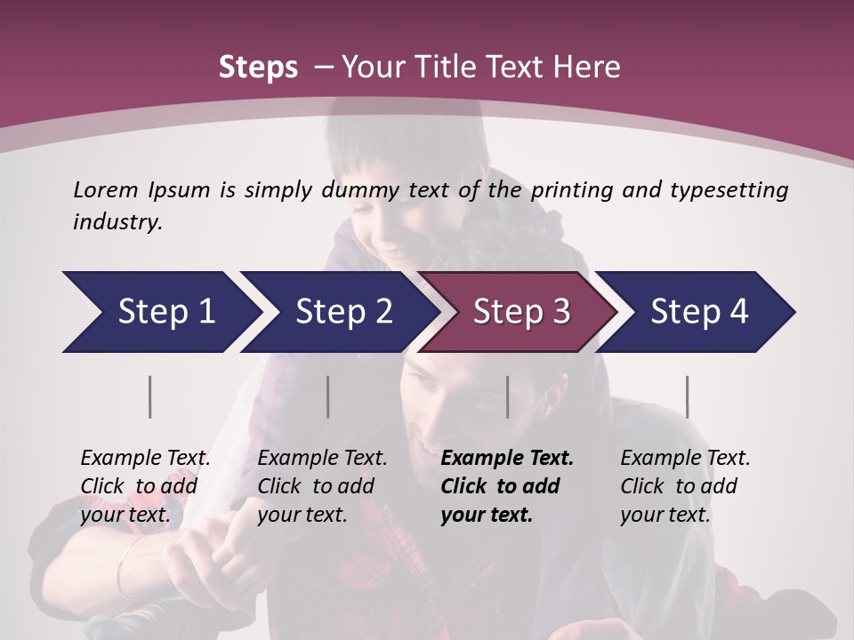 Happiness Dad Love PowerPoint Template