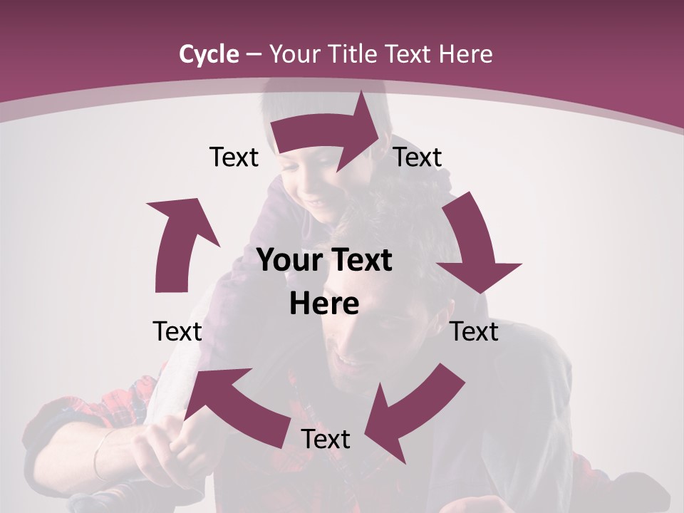 Happiness Dad Love PowerPoint Template