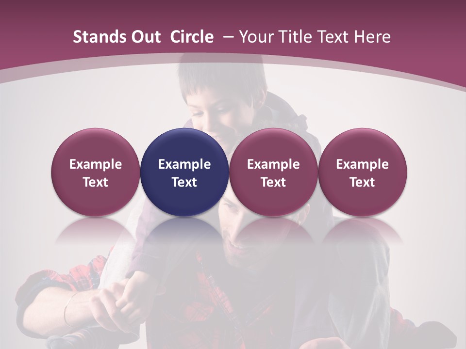 Happiness Dad Love PowerPoint Template