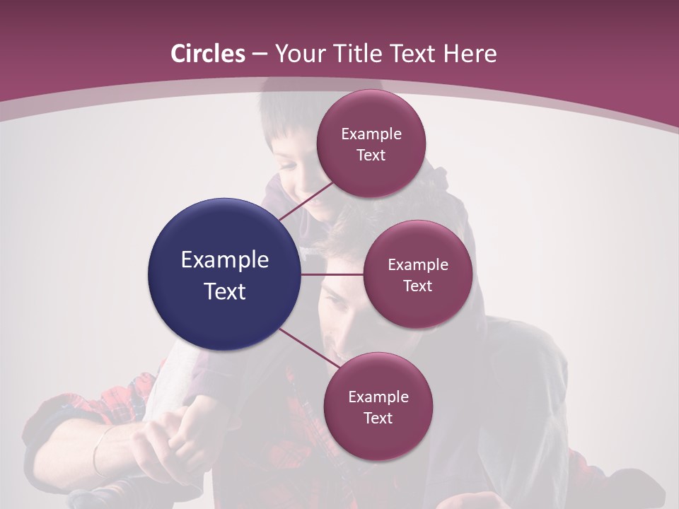 Happiness Dad Love PowerPoint Template