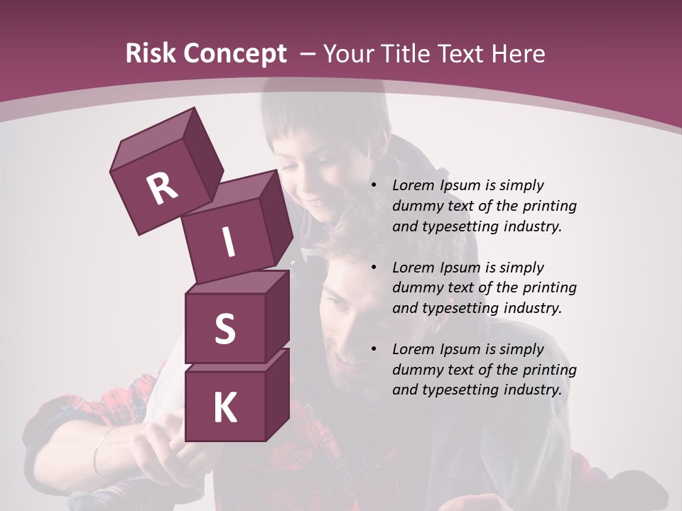 Happiness Dad Love PowerPoint Template