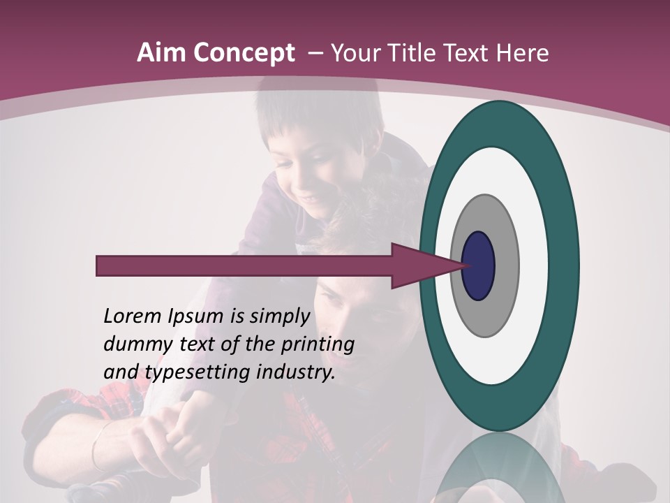 Happiness Dad Love PowerPoint Template