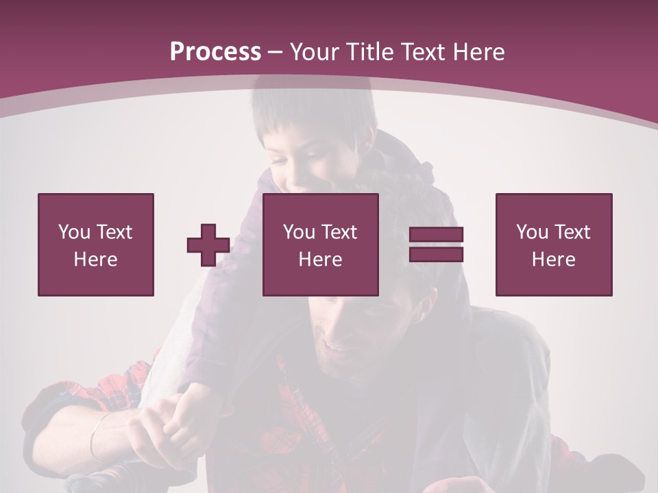 Happiness Dad Love PowerPoint Template