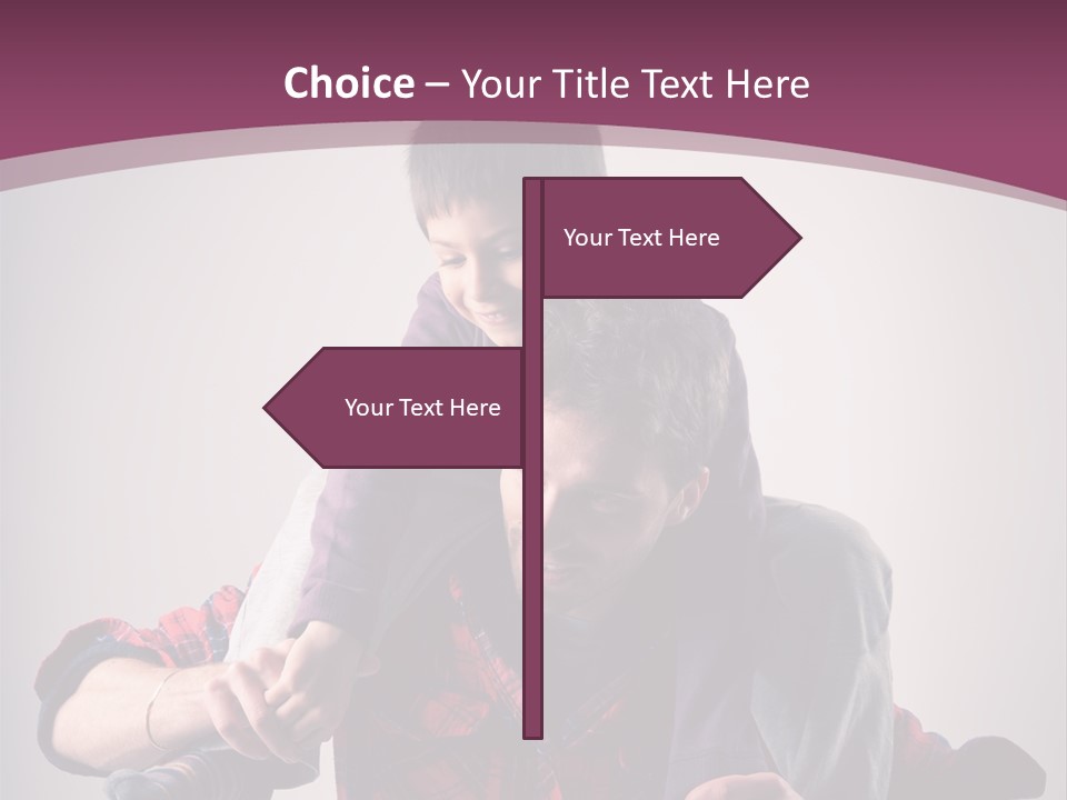 Happiness Dad Love PowerPoint Template