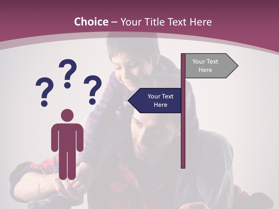 Happiness Dad Love PowerPoint Template