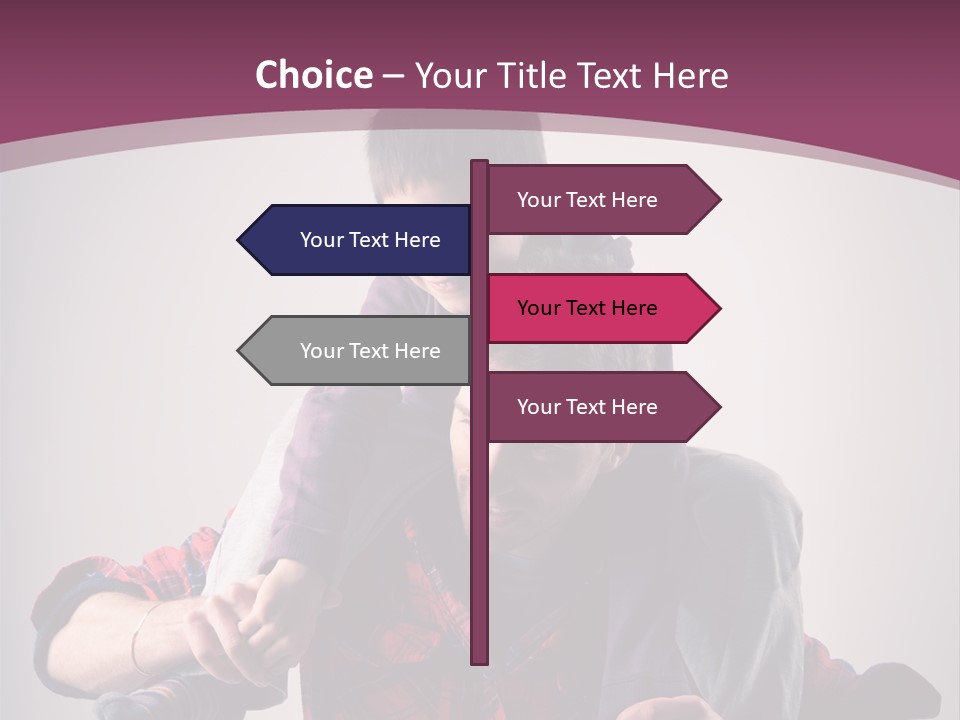 Happiness Dad Love PowerPoint Template