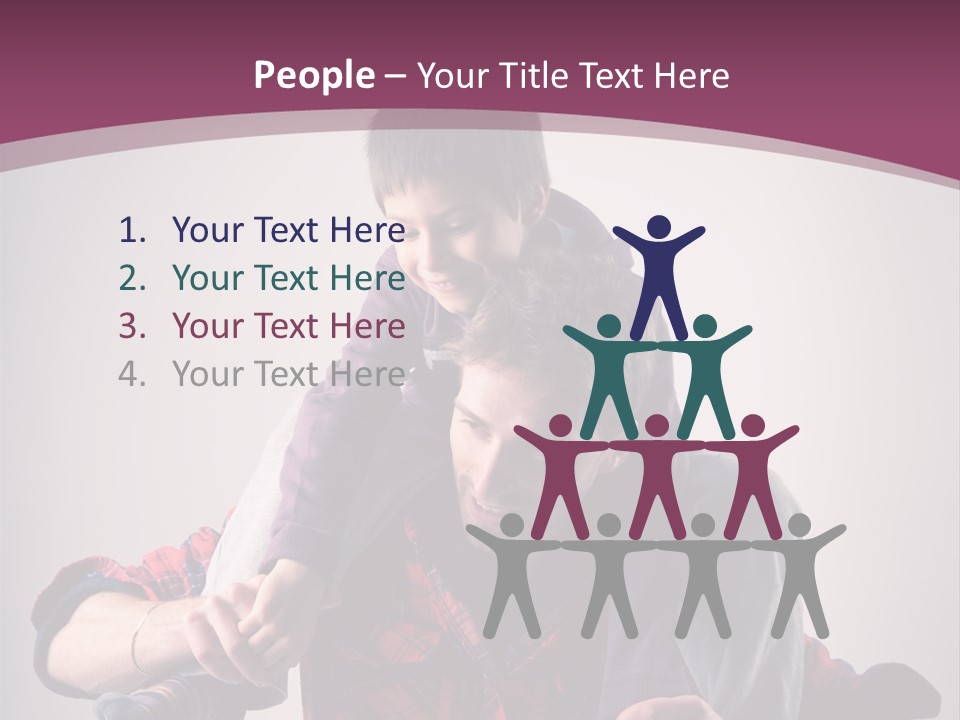 Happiness Dad Love PowerPoint Template