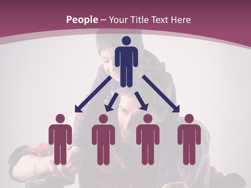 Happiness Dad Love PowerPoint Template